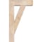 Ekena Millwork Traditional Block Smooth Bracket w/ Offset Brace, Douglas Fir, 5 1/2"W x 16"D x 28"H BKT0604X16X28TRA05SDF - alternate 3